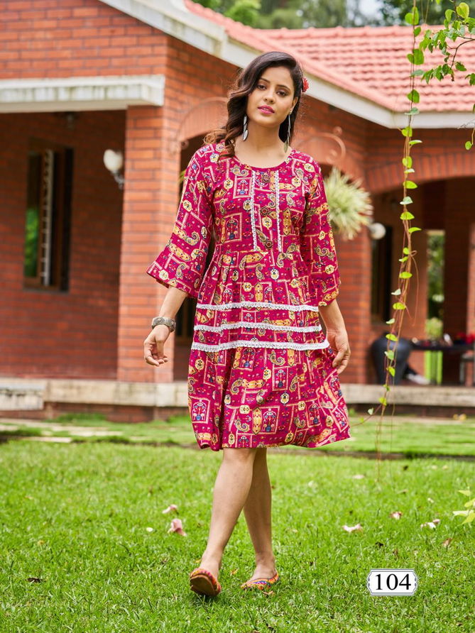 Viyaa Satarangi 1 Fancy Wear Wholesale Tunic Kurti Catalog